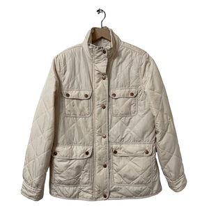 Altar’d State Cream Sherpa Fleece Cozy Comfy Casual Puffer Jacket Size Medium